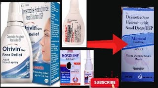 METAZOL nasal dripoxymetazoline hydrochloride nasal drops USP uses in hindi full details [upl. by Atalayah]