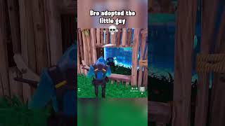 Bro adopted the little guy 💀😭 fortnite fortniteshorts [upl. by Anitnauq]