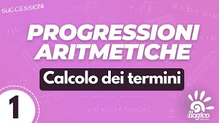 Progressioni aritmetiche  calcolo dei termini  1 [upl. by Akcirehs745]