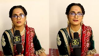 Aetasha Sansgiri Interview on  All My First  Segment Shoot  Sony TV  Punyashlok Ahilyabai [upl. by Milurd]