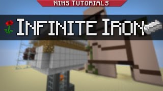 Minecraft Tutorial  Simple Infinite Iron Golem Farm [upl. by Natsud]