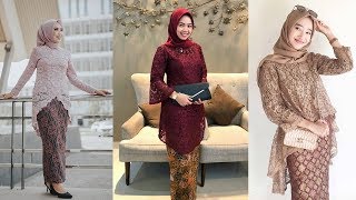 33 Model Baju Kebaya Brokat Muslim Modern 2024 Terbaru Kebaya Brokat Tunik Modern kebaya hijab [upl. by Kristin]