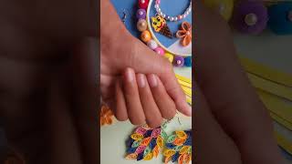 DIY Quiling earings cutest orange jewellery accessories trending viral yyshorts earings [upl. by Strain874]