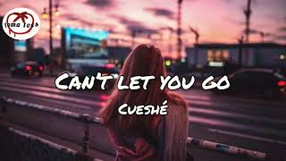 Cueshé  Can’t Let You Go LyricVideo [upl. by Novonod778]