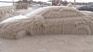 Watch The Infamous Ice Car Be Liberated From Frozen Shell [upl. by Sille]