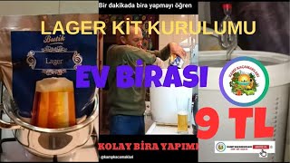 Evde bira  maliyeti 9 TL  Lager kit kurdum [upl. by Utta]