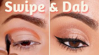 Heres How to Apply EYESHADOW FOR BEGINNERS Easy Swipe and Dab Technique [upl. by Nnyladnarb453]