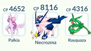 Shiny DUSK MANE NECROZMA with Sunstreel Strike is an ABSOLUTE NIGHTMARE Pokemon GO [upl. by Verena]