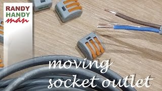 How to move socket outlet  Extend socket outlet [upl. by Sarajane]