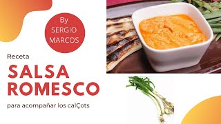 COMO HACER SALSA ROMESCO O ROMESCU PARA LOS CALÇOTS [upl. by Enerehs]