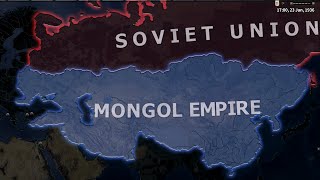 Mongol Empire VS Soviet Union  Hoi4 Timelapse [upl. by Haim717]