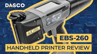 EBS260 Handjet Portable Inkjet Printer Overview [upl. by Sauder636]