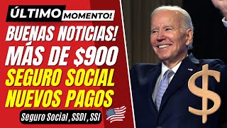 BUENAS NOTICIAS MÁS DE 900 ANUNCIA EL SEGURO SOCIAL NUEVOS PAGOS  SSI SSDI [upl. by Aicenet]