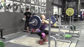 Pause Front Squat  Olympic Weightlifting Exercise Library  Catalyst Athletics [upl. by Nahsaj]