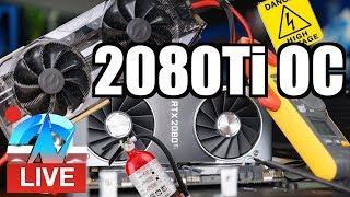 Live RTX 2080 Ti Overclocking ft EVGA XC Ultra vs Founders Edition [upl. by Anaimad939]