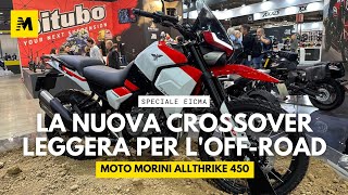 Moto Morini Allthrike 450 novità EICMA 2024 [upl. by Ahsemad614]