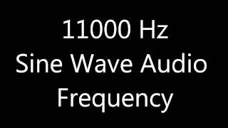 11000 Hz 11 kHz Sine Wave Sound Frequency Tone [upl. by Aksel]