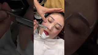 ASMR Rare Razor Shave10 Years Younger to Shave vellus hair and Cuticles on Female Customers Face [upl. by Anyale556]