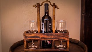 ▶️ Cómo Hacer un Porta Vinos con Madera de Palet 💡 DIY Wine Holder [upl. by Sinned]