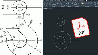 AUTOCAD KANCA ÇİZİMİ  DWG VE PDF KAYDETME [upl. by Rehctaht]