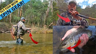 FLY FISHING WITH SPIN GEAR An Incredibly Effective Method for Catching More Trout [upl. by Eniamrej]