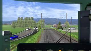 【RailSim】2倍速 115系でレイアウトを巡行 [upl. by Yehus]