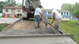 How to Pour a Concrete Driveway [upl. by Ilse]