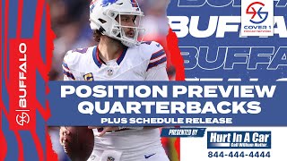 Bills 2024 Schedule Release amp QB Room Preview  Cover 1 Buffalo Podcast  C1 BUF [upl. by Fahy301]