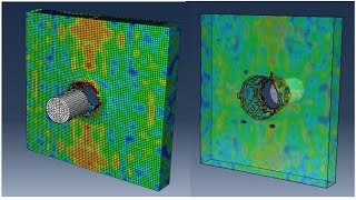 Abaqus tutorials bullet impact using dynamic Explicit analysis [upl. by Teagan]