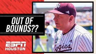 Was this question about Texas AampM baseball coach Jim Schlossnagles future OUT OF BOUNDS [upl. by Radie]