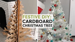 DIY Christmas Tree Made From CARDBOARD  HGTV Handmade [upl. by Gargan]