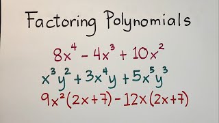 Factoring Polynomials  Common Monomial Factoring Grade 8 [upl. by Yllehs514]