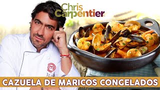 CAZUELA DE MARISCOS CONGELADOS  Fácil y Rápido con Christopher Carpentier [upl. by Cavit69]