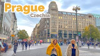 Prague Czechia 🇨🇿  Europes Most Beautiful Capital  4k HDR 60fps Walking Tour ▶215min [upl. by Meelas]