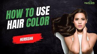 How to use Herbishh Hair Color Shampoo  Herbishh [upl. by Atinad346]