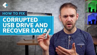 How to Fix Corrupted USB Flash Drive and Recover Data [upl. by Venita]