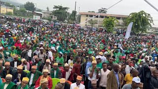 Le candidat Bourhane Hamidou en démonstration au stade Ajao [upl. by Rosy]