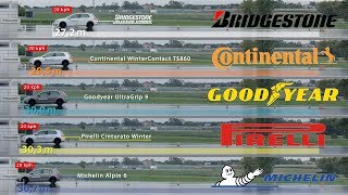 Bridgestone vs Continental vs Goodyear vs Pirelli vs Michelin – Tyre Test [upl. by Atilahs399]