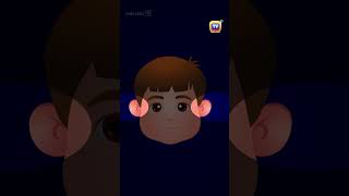 Head Shoulders Knees and Toes shorts chuchutv nurseryrhymes KidsSongs kidslearning kids [upl. by Ambrosi]