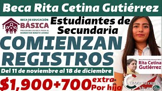 Beca Rita Cetina Inician Registros Para Estudiantes de Secundaria [upl. by Huang]