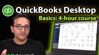 Introduction to QuickBooks Desktop  4hr Full Tutorial [upl. by Bernelle777]