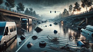 Tragedy scenes after massive flood in V31 road of the Valencia Spain [upl. by Hemetaf145]