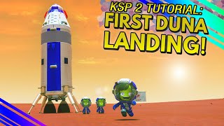 How to do your FIRST MISSION TO DUNA in KSP 2 No Docking Needed [upl. by Ytomit678]