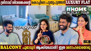 Sreenath Sivasankaran Home Tour  Luxury Flat  Balcony Converted To Pooja Room   Milestone Makers [upl. by Nahtiek790]