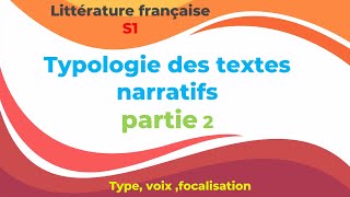 Typologie texte narratif S1 [upl. by Garling70]