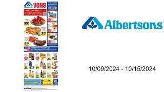 Albertsons Weekly Ad US  10092024  10152024 [upl. by Anuaek857]