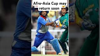 AfroAsia Cup may return soon cricket cricketshorts [upl. by Ameekahs]