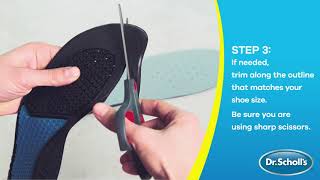 Dr Scholls  How To Use Work Insoles [upl. by Inafit]