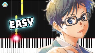 Your Lie in April OST  quotLiebesleidquot  RachmaninoffKreisler  EASY Piano Tutorial amp Sheet Music [upl. by Ahsain835]