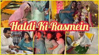 Haldi Ki Subah amp Haldi Baraat Saba Ki Haldi ❤️ [upl. by Naashar]